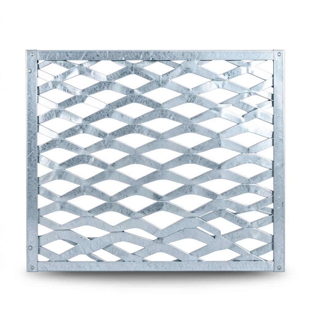 Galvanized Steel Expanded Metal Mesh Thickness 6 mm Width 1.22 m Length 4 m