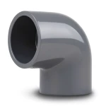 كوع UPVC زاوية °90 مقاس ½ 1 انش رمادى غامق جدول 80