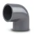 كوع UPVC زاوية °90 مقاس ½ 1 انش رمادى غامق جدول 80 - Image 1