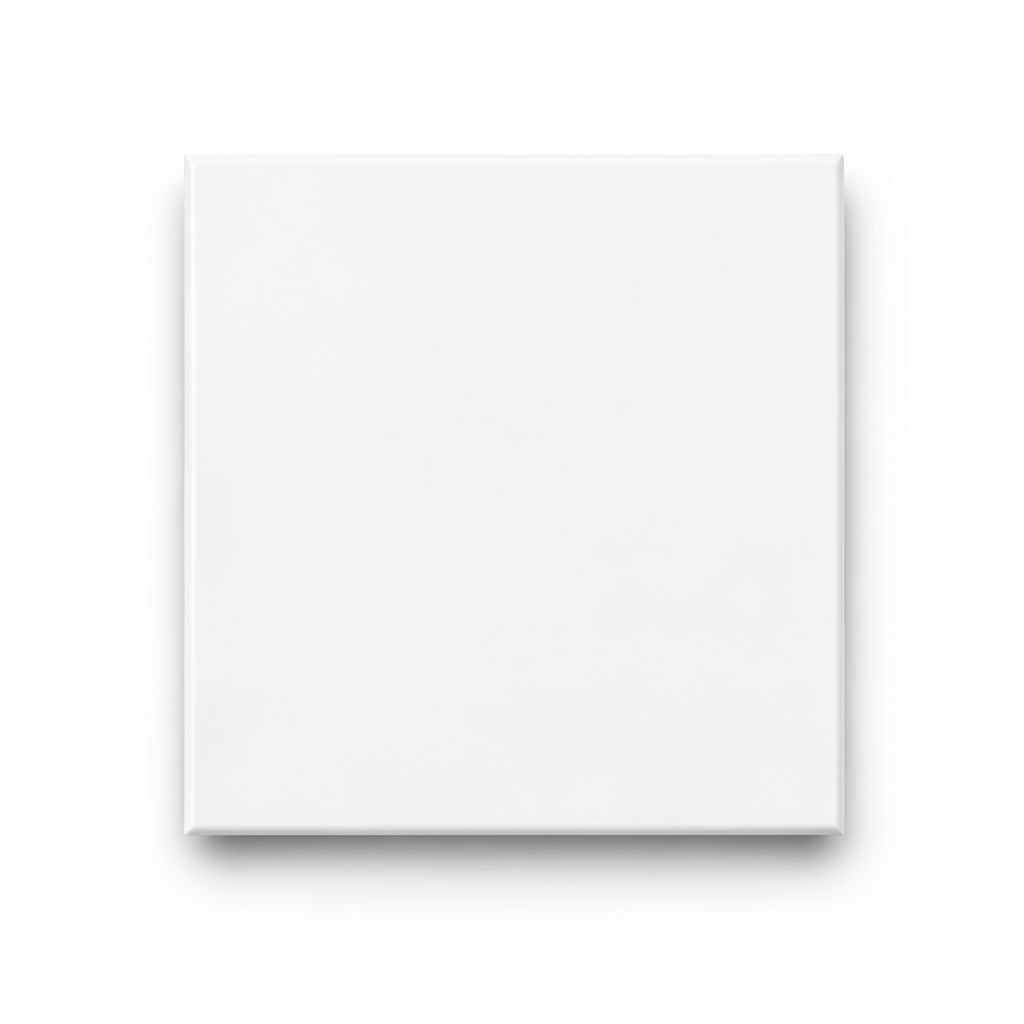 Floor Tiles Porcelain Thickness 12 mm, Size 30x30 cm, White Compact Color
