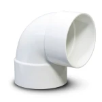 كوع بلاستيك UPVC زاوية 90° مقاس 2 إنش أبيض جدول 40