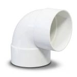 كوع UPVC زاوية °90 مقاس 3 إنش أبيض، جدول 40