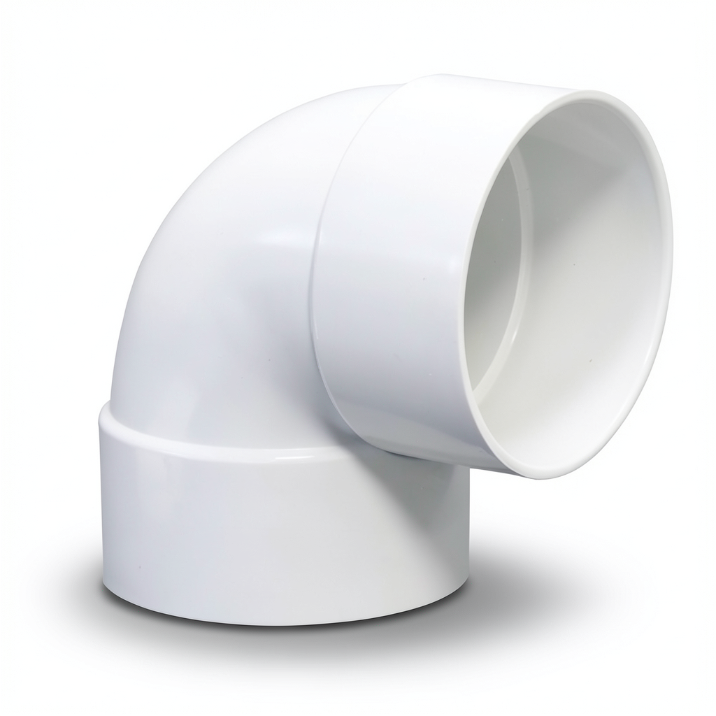UPVC Elbow 90° Size 8 inch White, Schedule 40