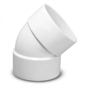 كوع UPVC زاوية 45° مقاس ¾ إنش أبيض