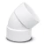 UPVC Elbow 45° 1 inch White - Image 1