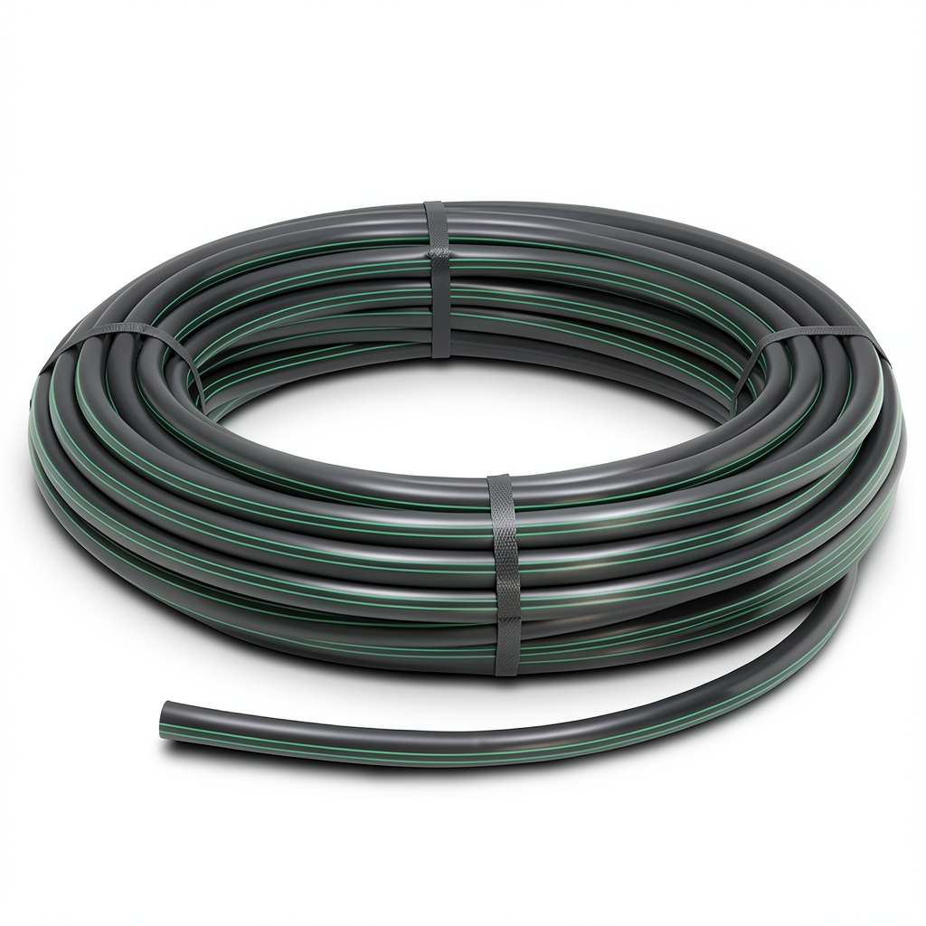 HDPE Coil Pipe Pressure 6.2 Bar PE 63 Size 20 mm SDR 13.6 Black