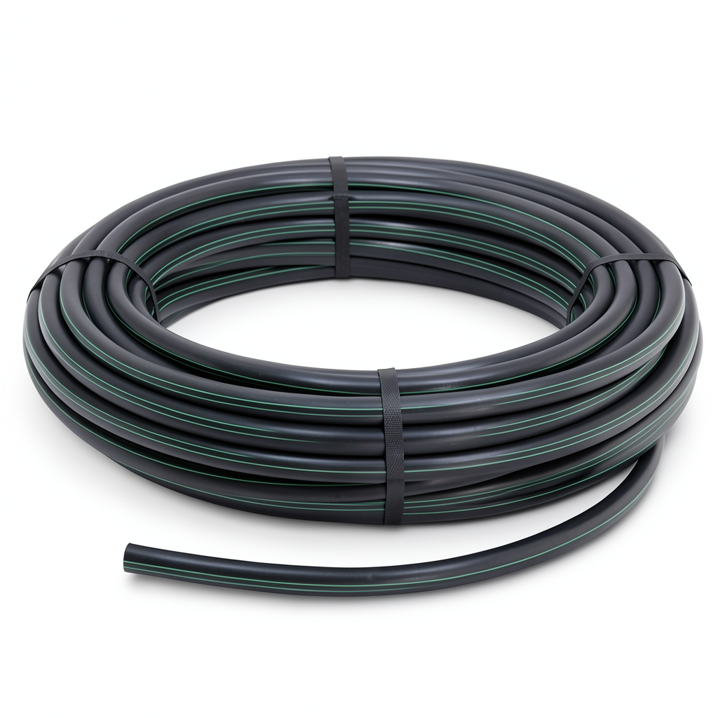HDPE Polyethylene Coil Pipe Nominal Pressure 6.2 Bar PE 63 OD 25 mm SDR 13.6 Black