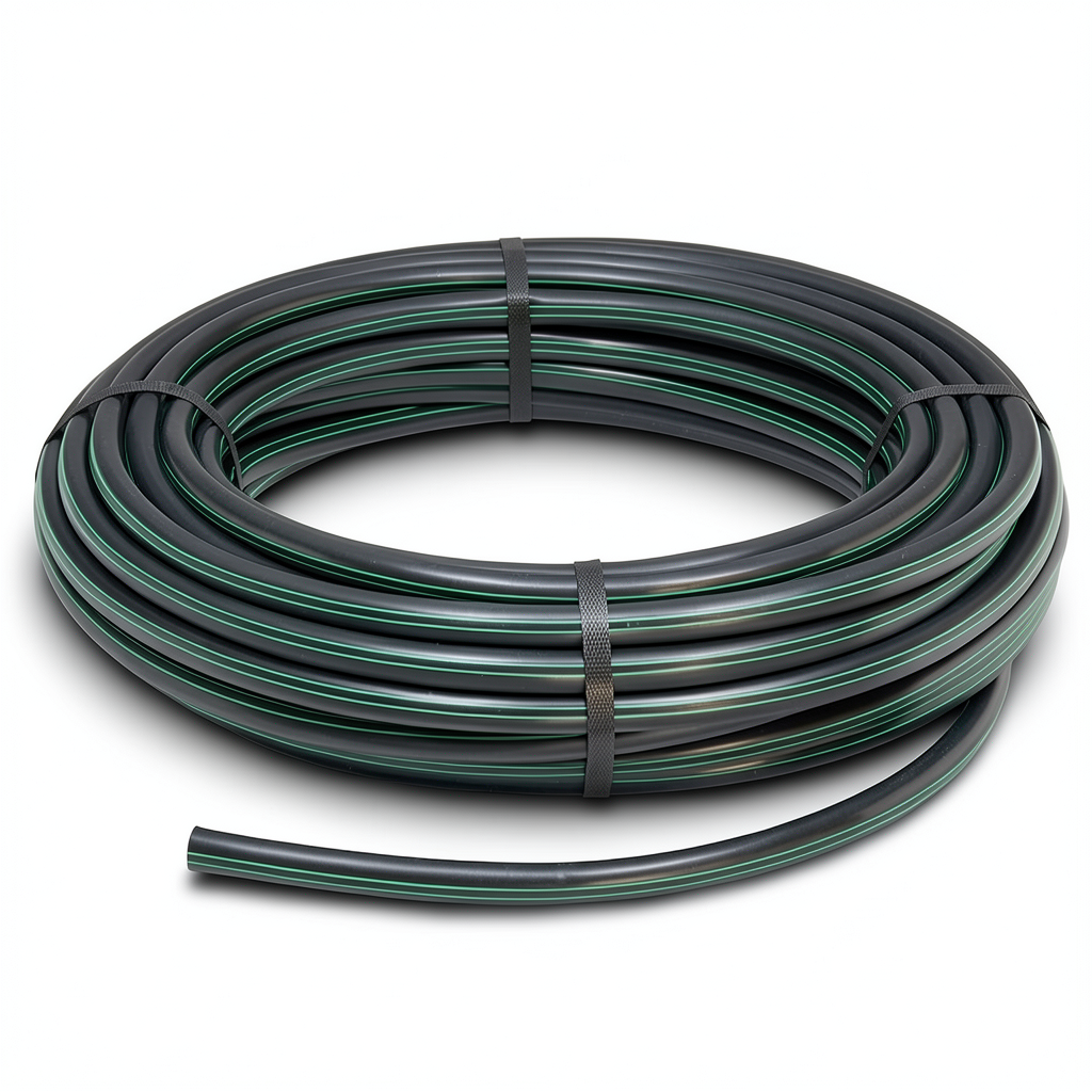 لفة أنابيب بلاستيك HDPE ضغط 6.2 بار PE 63 قطر خارجي 32 مم SDR 13.6 لون أسود