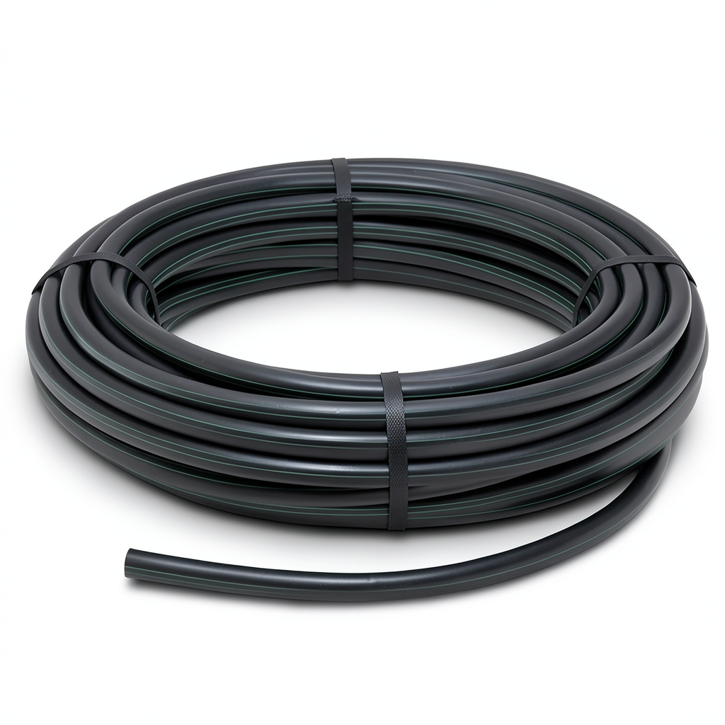 HDPE Coil Pipe Pressure 6.2 Bar PE 63 Size 75 mm SDR 13.6 Black