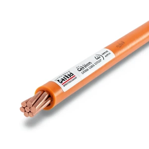 لفة سلك مفرد مجدول 4mm 450/750 فولت موصل نحاس عزل PVC لون برتقالي | مجموعة كابلات الرياض