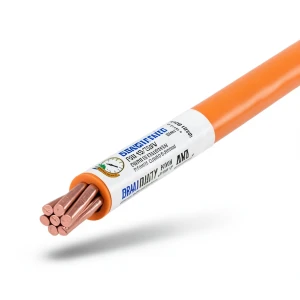 Stranded Single Electric Wire 25mm 450/750V Copper Conductor PVC Insulated Orange | Riyadh Cables Group