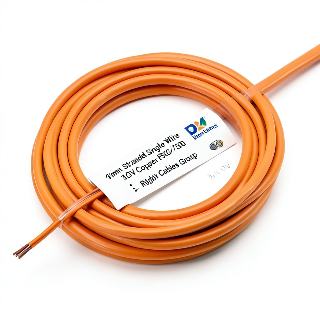 Stranded Single Wire 16mm 450/750V Copper Conductor PVC Insulation Orange | Riyadh Cables Group