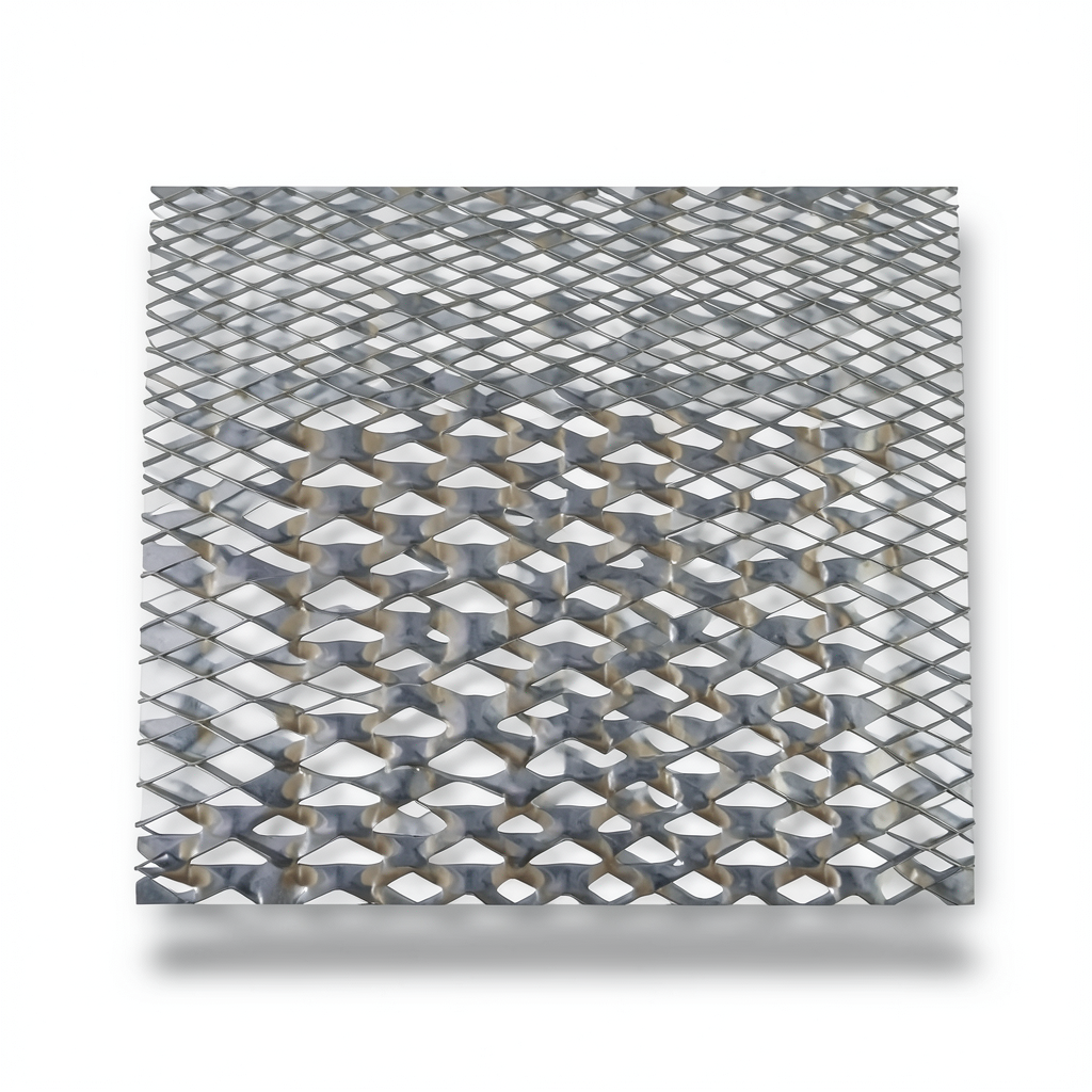 Hot Rolled Expanded Metal Mesh Memari Shape Thickness 1.5 mm Width 2.44 M Length 2 M