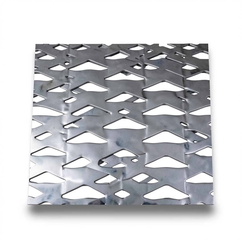 سلك شبك ممدد (بقلاوه) حديد مدرفل على الساخن شكل معماري سماكة 1.5 ملم مقاس 2.44×3 متر
