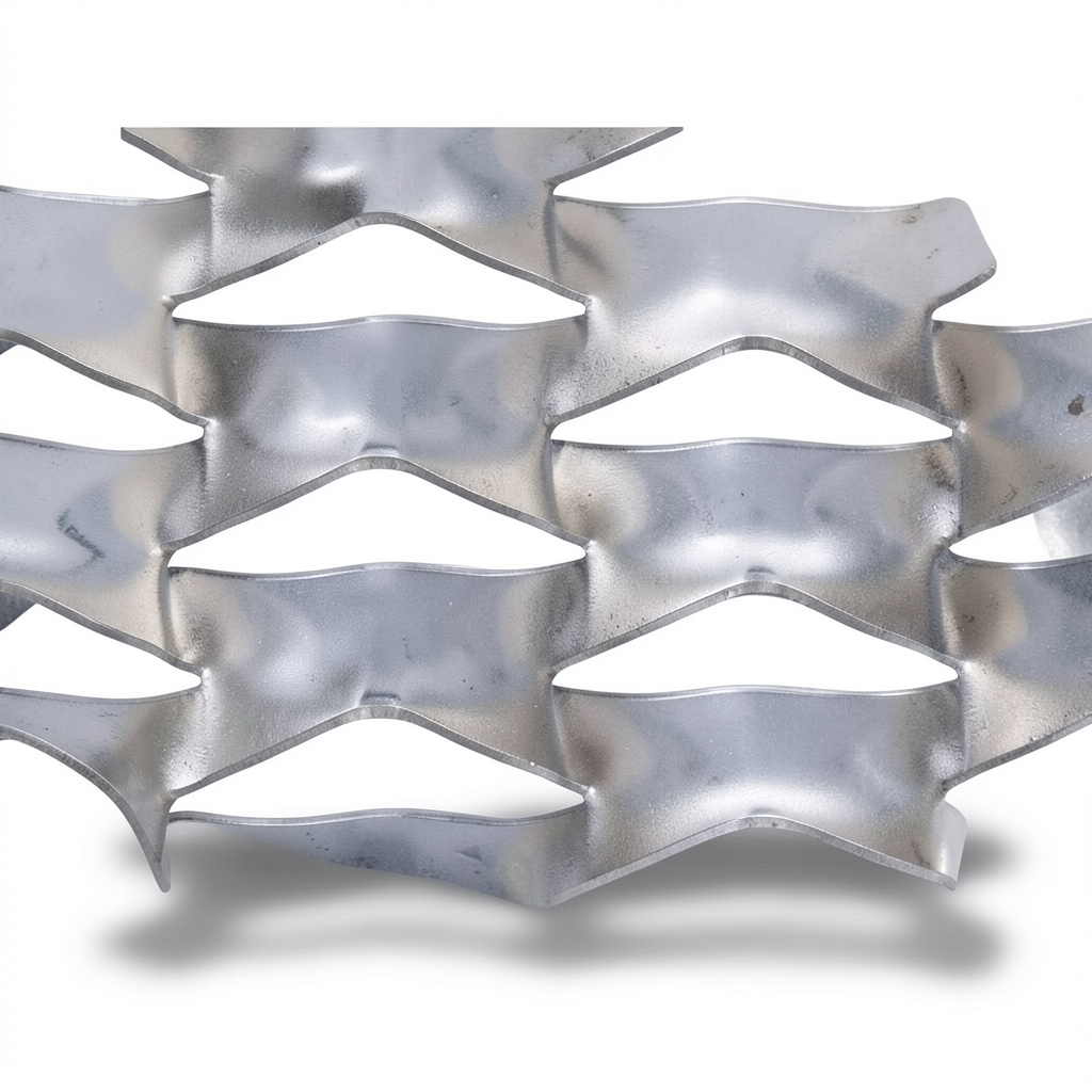 Hot Rolled Expanded Metal Mesh Memari Shape 1.7 mm Thickness 2.44×2 m
