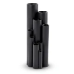 HDPE Plastic Pipe Pressure 3.2 Bar PE 80 Size 110 mm Thickness 2.7 mm Black