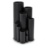 HDPE Plastic Pipe Pressure 12.5 Bar PE 80 Size 32 mm Thickness 2.4 mm Black