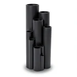 High Density Polyethylene Pipe Pressure 12.5 Bar PE 80, 50 mm OD, 3.7 mm Thickness, Black