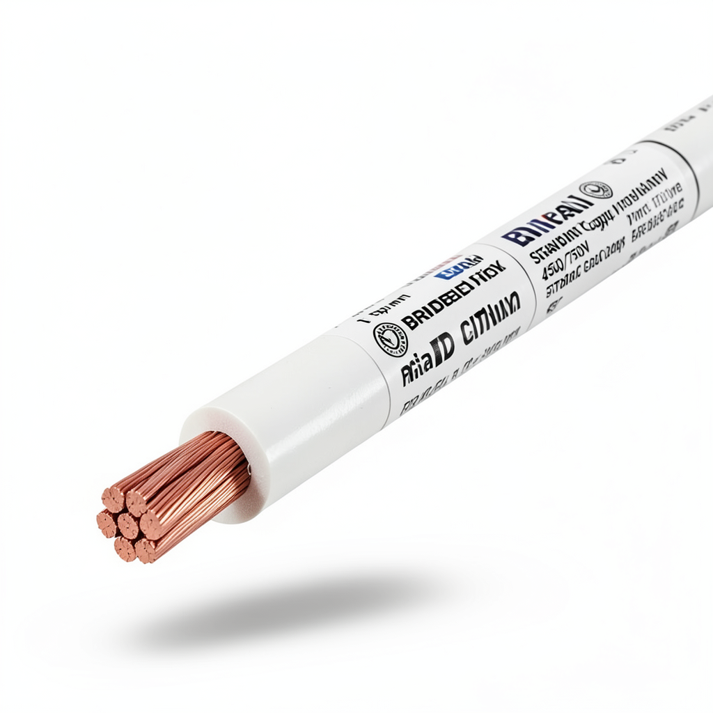 سلك مجدول 95 مم2 450/750 فولت موصل نحاس عزل PVC أبيض | مجموعة كابلات الرياض