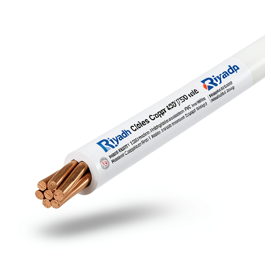 Stranded Wire 120mm² 450/750 volts Copper Conductor PVC Insulation White | Riyadh Cables Group