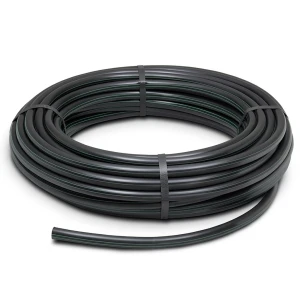 لفة أنابيب بلاستيك HDPE ضغط 3.9 بار PE 63 قطر خارجي 75 مم SDR 21 لون أسود