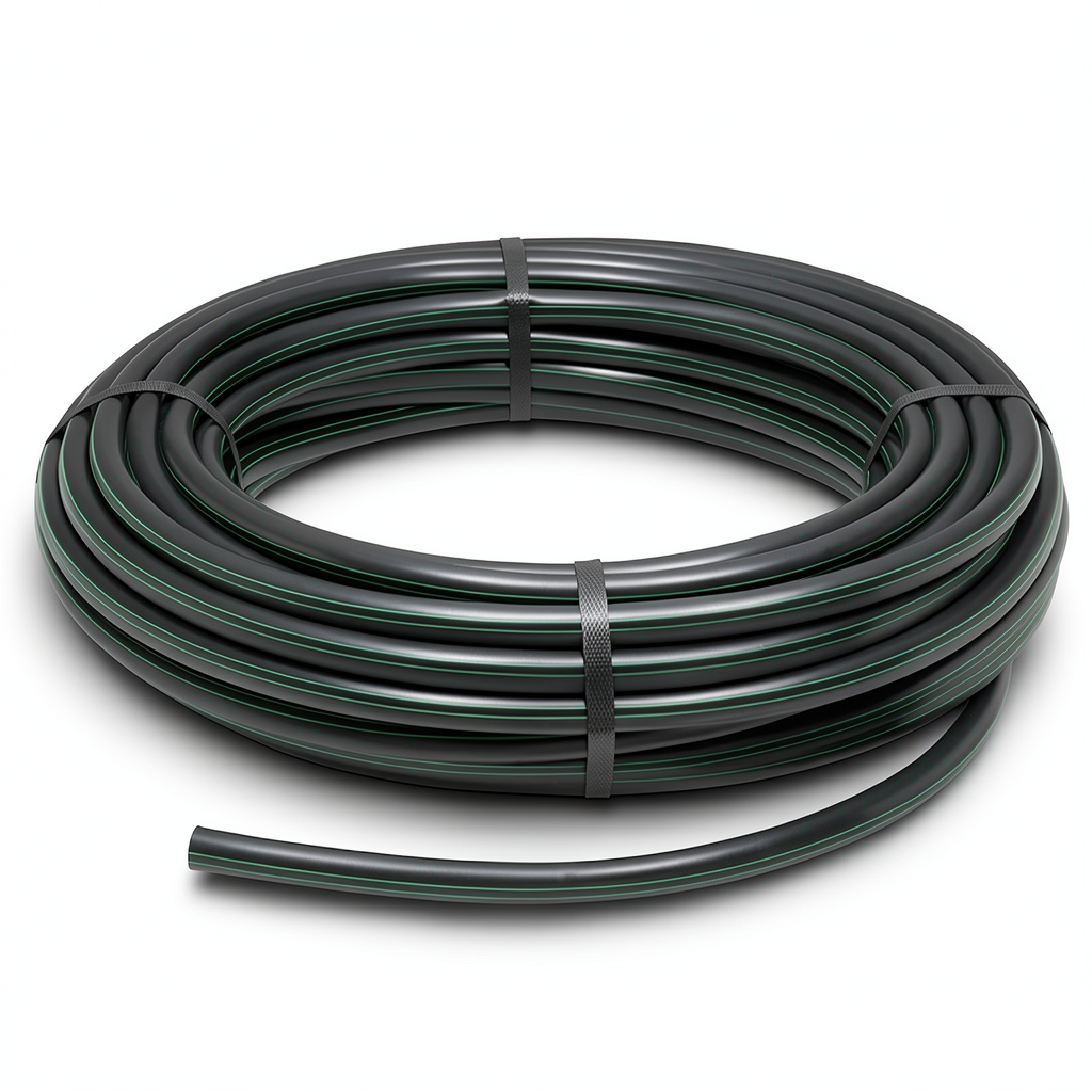 HDPE Coil Pipe Pressure 6.2 Bar PE 63 Size 50 mm SDR 13.6 Black