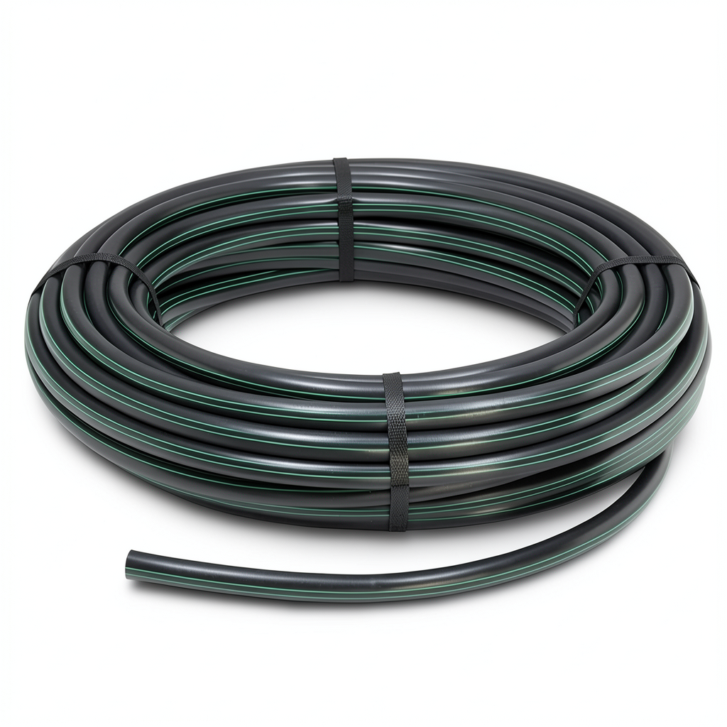 HDPE Coil Pipe Pressure 6.2 Bar PE 63 Size 75 mm SDR 13.6 Black