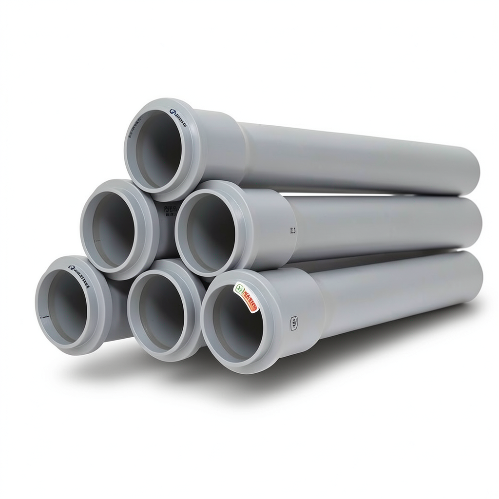 UPVC Pipes PN 6 Bar Size 400 mm Thickness 11.7 mm Gray Color | SAPPCO