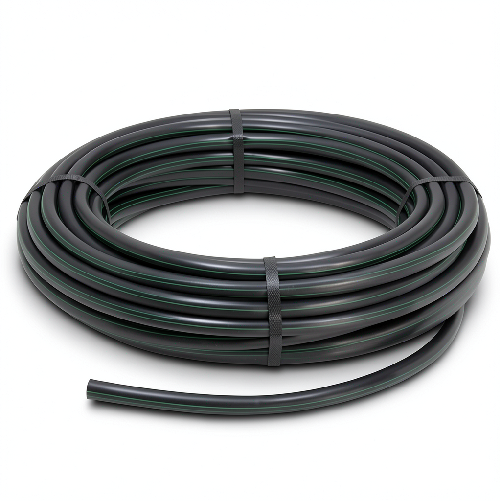 HDPE Coil Pipe Nominal Pressure 6.2 Bar PE 63 Outside Diameter 140 mm SDR 13.6 Black