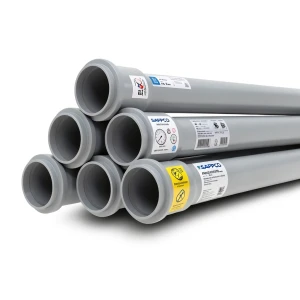 UPVC Pipes PN 6 Bar Size 500 mm Thickness 14.6 mm Gray Color | SAPPCO