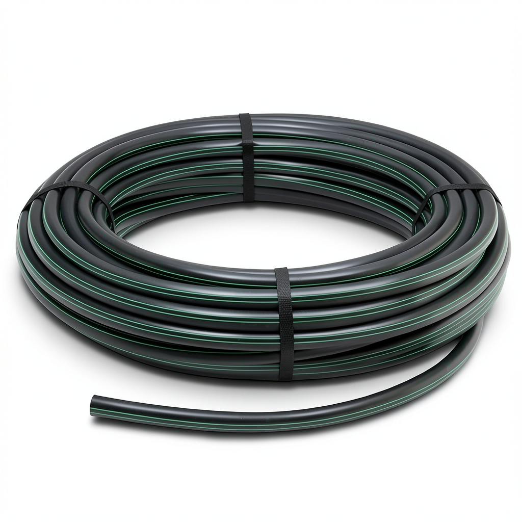 لفة أنابيب بلاستيك HDPE ضغط 6.2 بار PE 63 قطر خارجي 160 مم SDR 13.6 لون أسود