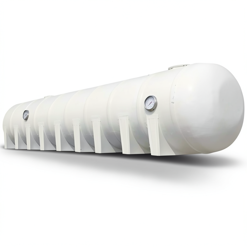 Water Tank Marjan Horizontal 35000 Liter Fiberglass Diameter 300 cm Length 561 cm
