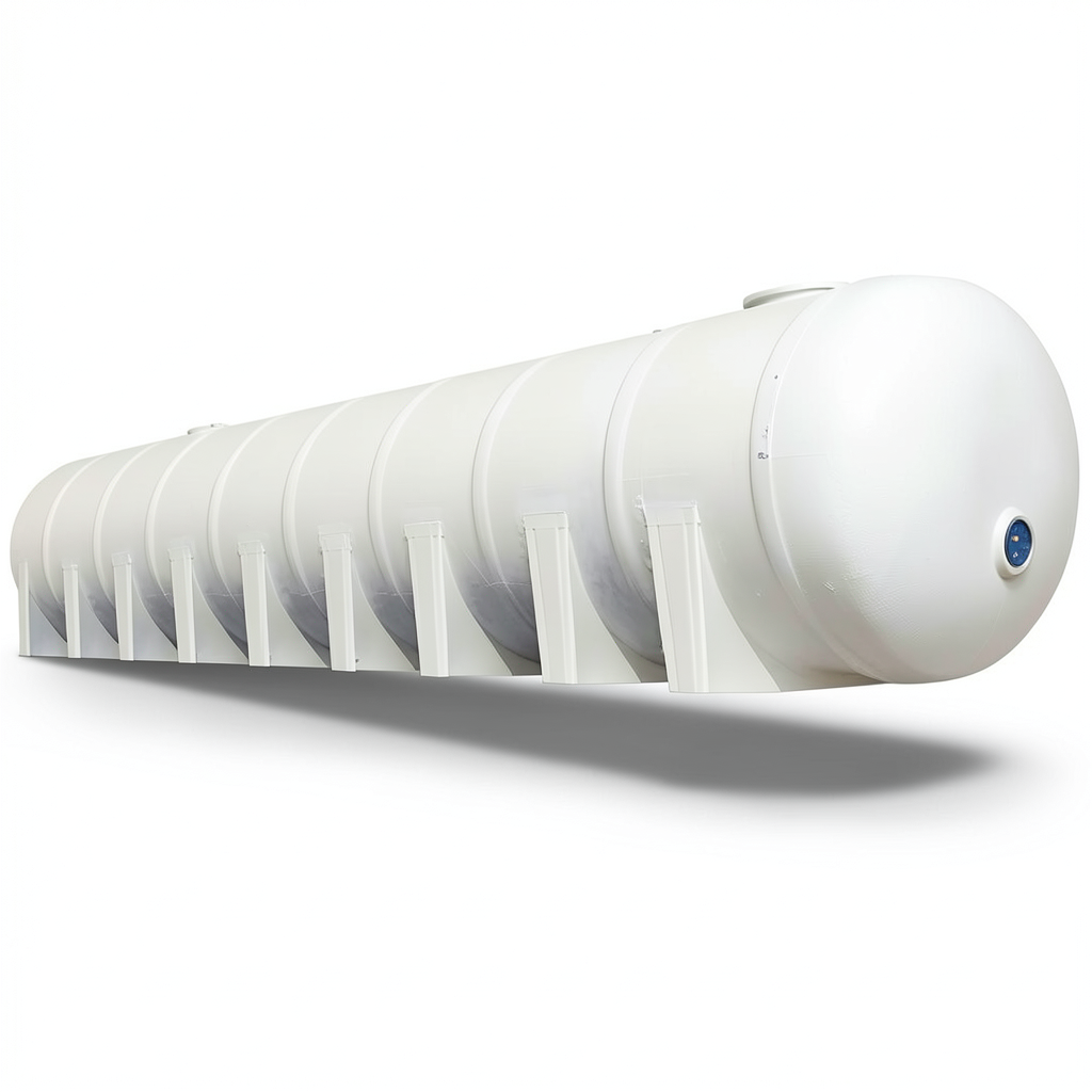 Water Tank Marjan Horizontal 45000 Liter Fiberglass Diameter 300cm Length 704cm