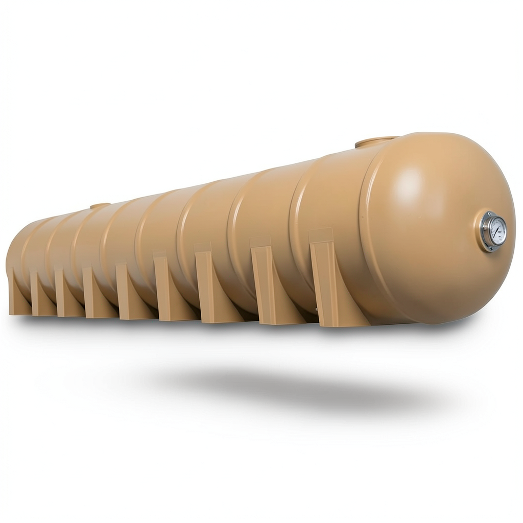 Water Tank Marjan Horizontal 60000 Liter Fiberglass, Diameter 300 cm, Length 917 cm