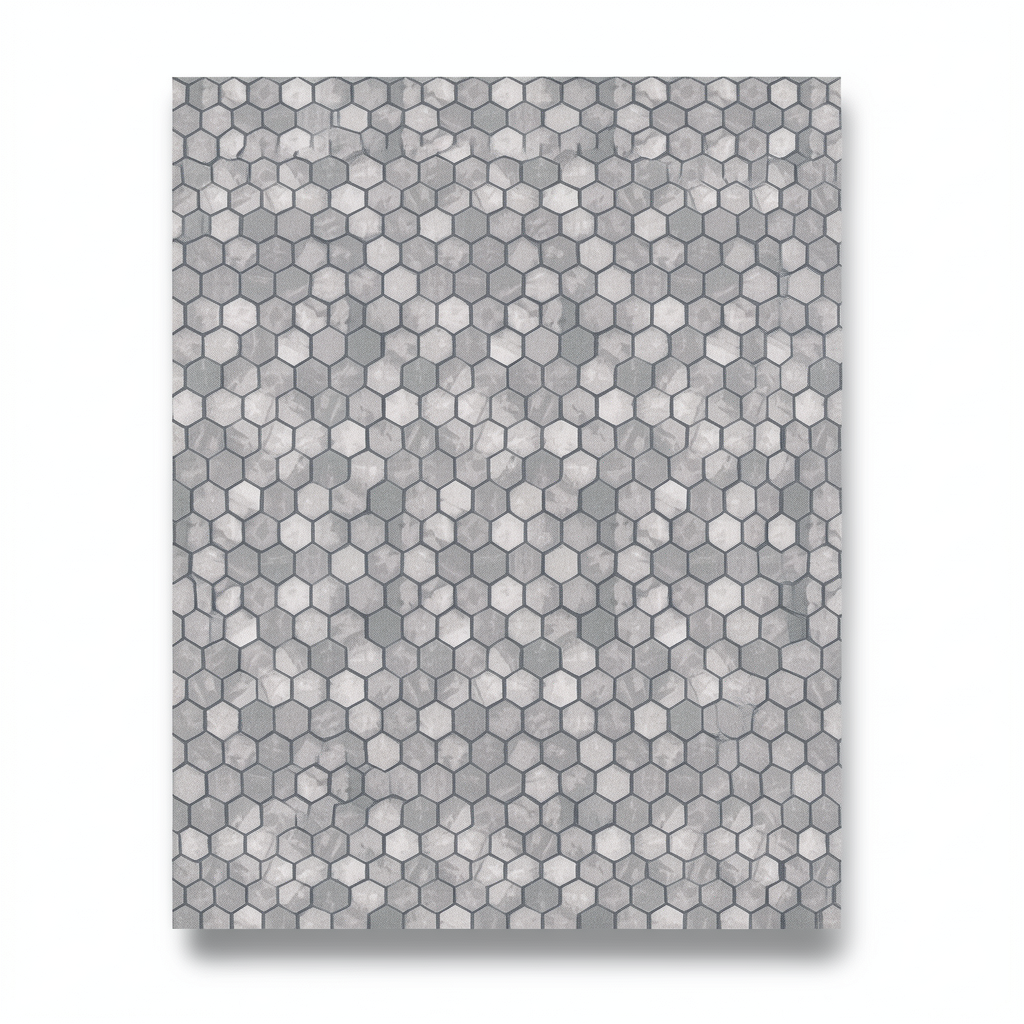 Spanish Wallpaper Gray Color Geometric Design, Size 10mx0.53m, Model 1105-3