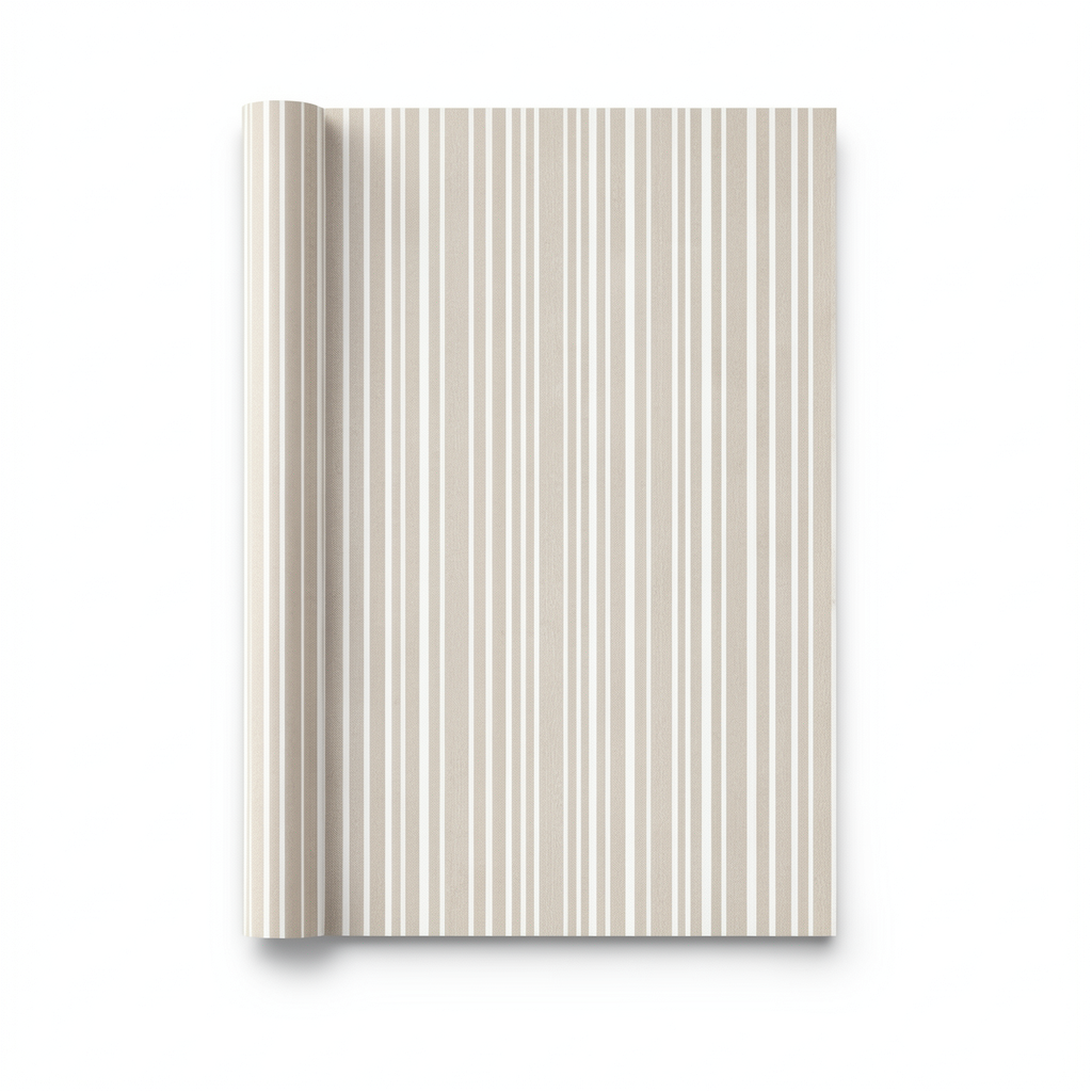Striped Wall Decoration 10m x 1.06m Beige, Model 5443