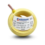 14 AWG Stranded Copper Electric Wire 600 V PVC Insulation +105°C Yellow | Asharqiyah Cables Company for Industry