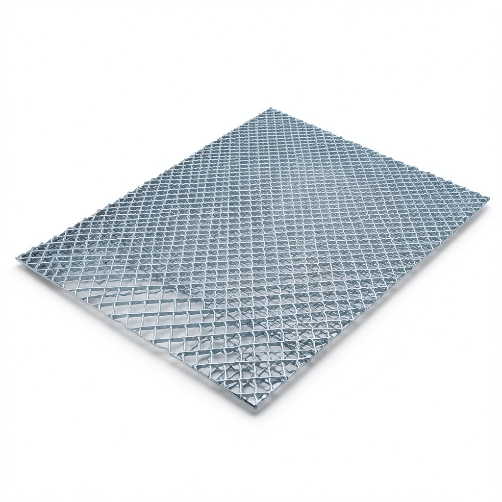 Galvanized Steel Expanded Metal Mesh Thickness 1.2 mm Width 2.44 m Length 2 m