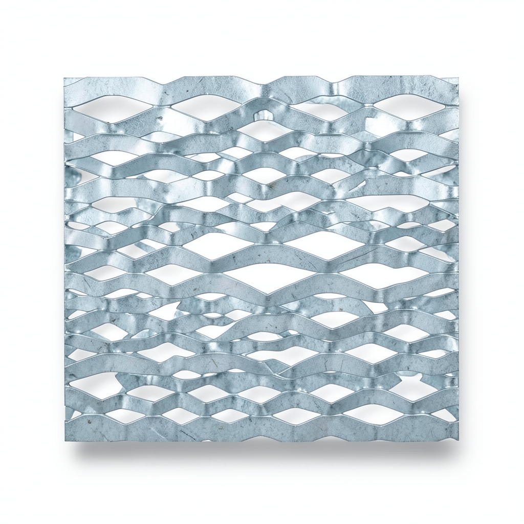 Galvanized Steel Expanded Metal Mesh Thickness 1.2 mm Width 2.44 m Length 3 m
