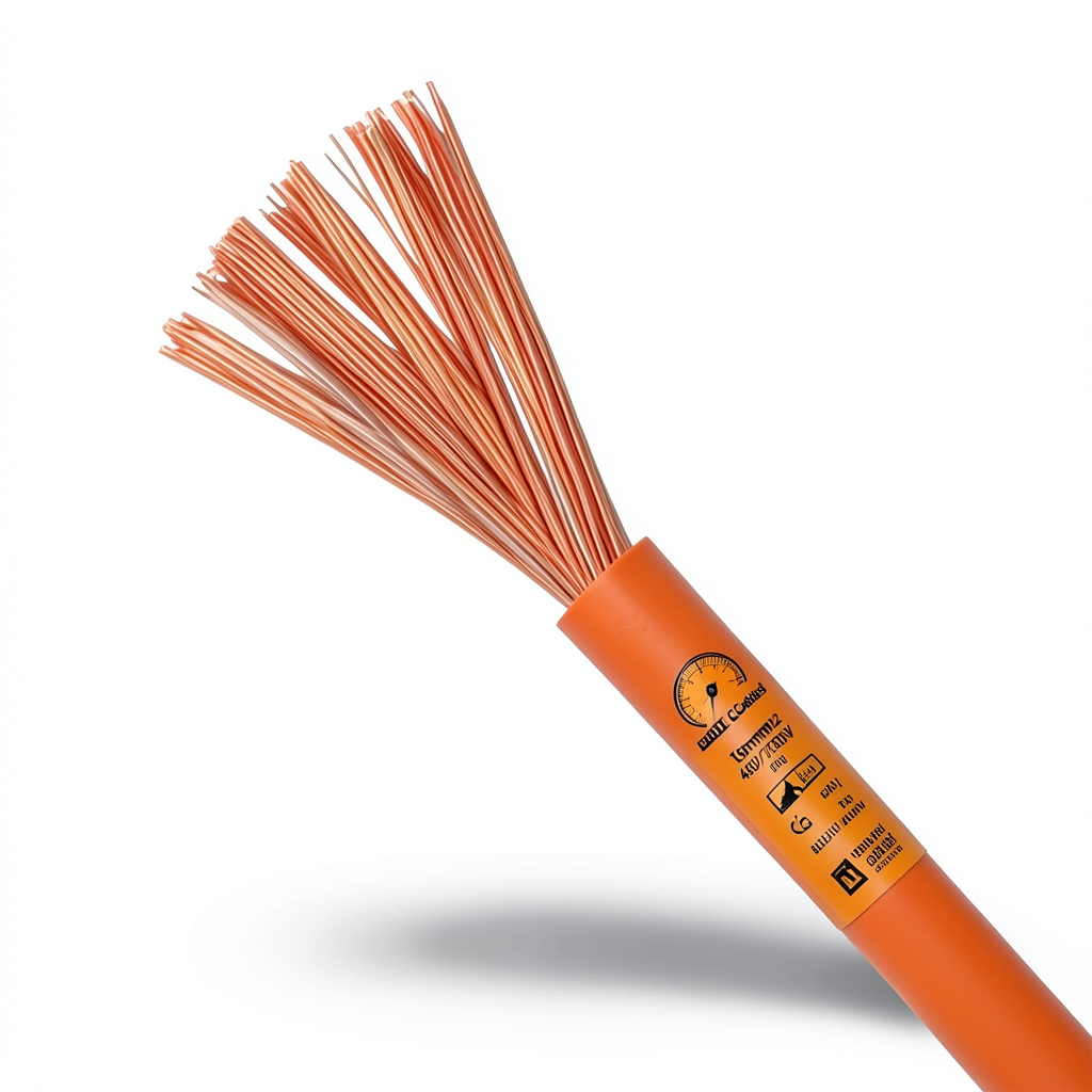 16mm2 Single Wire 450/750V Flexible Copper Conductor PVC Insulated Orange | Riyadh Cables Group