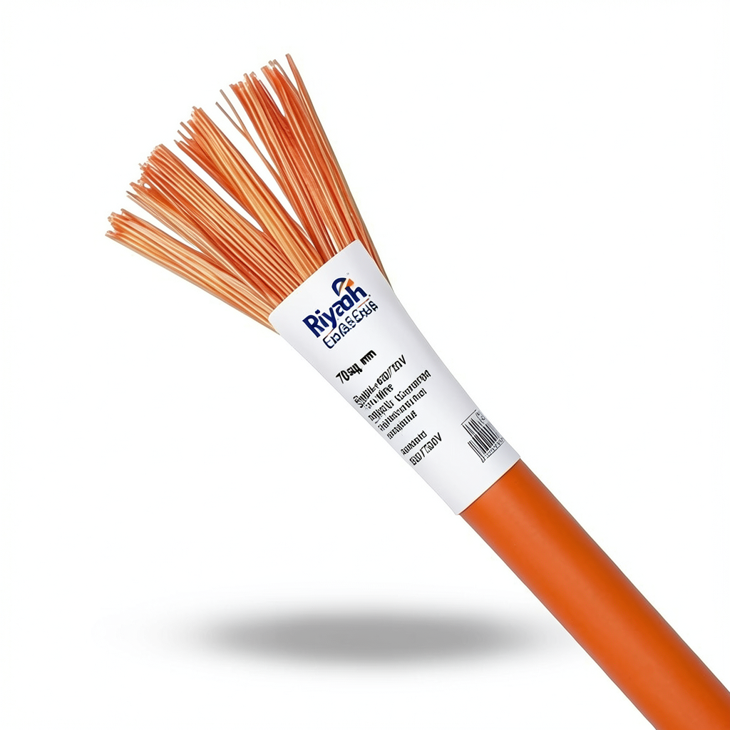 70sq mm Single Wire 450/750V Flexible Copper Conductor PVC Insulated Orange | Riyadh Cables Group