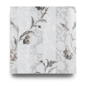 Italian Floral Wall Covering 10m x 1.06m Gray, Model 5446