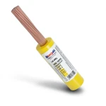14 AWG Stranded Copper Electric Wire 600 V PVC Insulation +105°C Yellow | Asharqiyah Cables Company for Industry