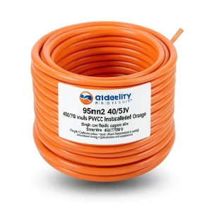 95mm2 Single Wire 450/750 volts PVC Insulated Orange | Riyadh Cables Group Riyadh Cables