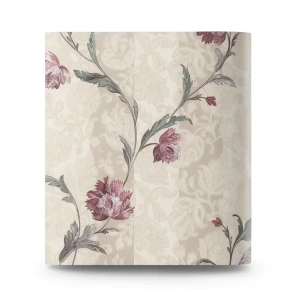 Floral Wallpaper Beige Color 10m x 1.06m Model 5438