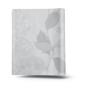 Leaf Patterned Wallpaper 10m x 1.06m Gray, Model 5436