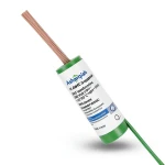 14 AWG Stranded Copper Wire 600 Volt PVC Insulated +105°C Green | Asharqiyah Cables Company for Industry