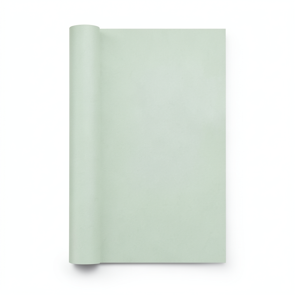 Dutch Plain Wallpaper 10m x 0.53m Light Green, Model 17313