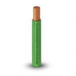 كابل نحاس THHN/THWN قطر 3.4 مم معزول PVC 105° أخضر 600 فولت 2500 قدم | شركة الفنار