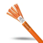 سلك كهرباء مفرد 240mm 450/750 فولت، موصل نحاس شعر عازل PVC، لون برتقالي | مجموعة كابلات الرياض